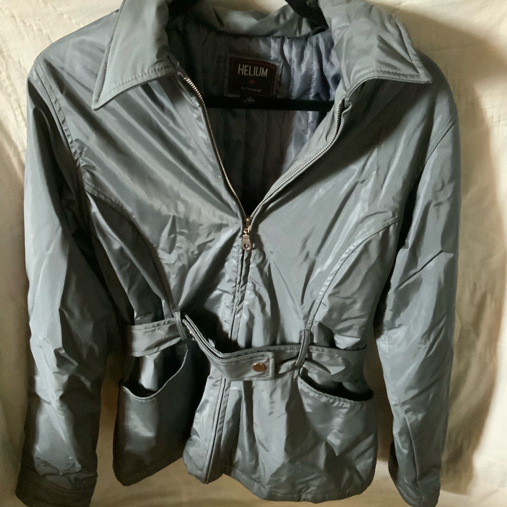 Vintage 90s Helium Medium weight Water Resistant Jacket Gray Size S